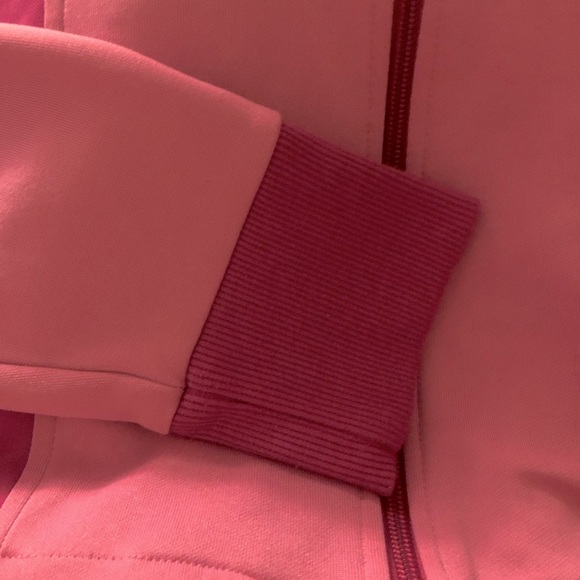 Puma pink zip up track jacket with pockets, XL - Picture 3 of 5